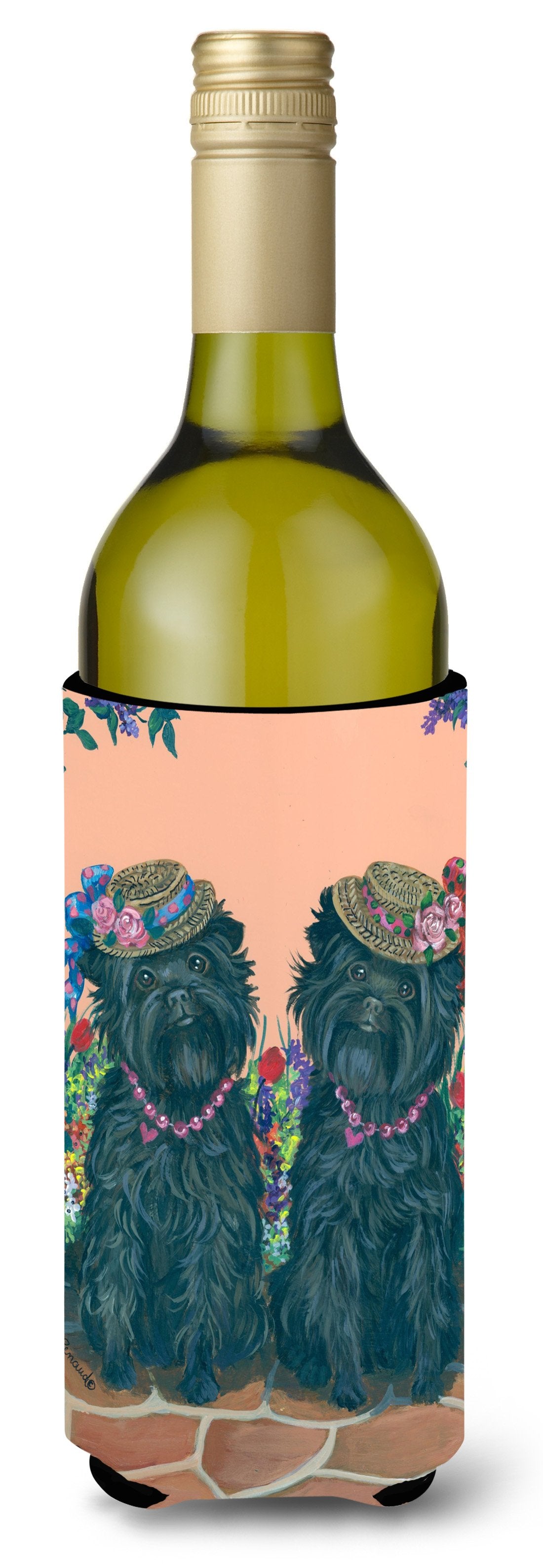 Affenpinscher Sisters Wine Bottle Hugger PPP3001LITERK by Caroline&#39;s Treasures