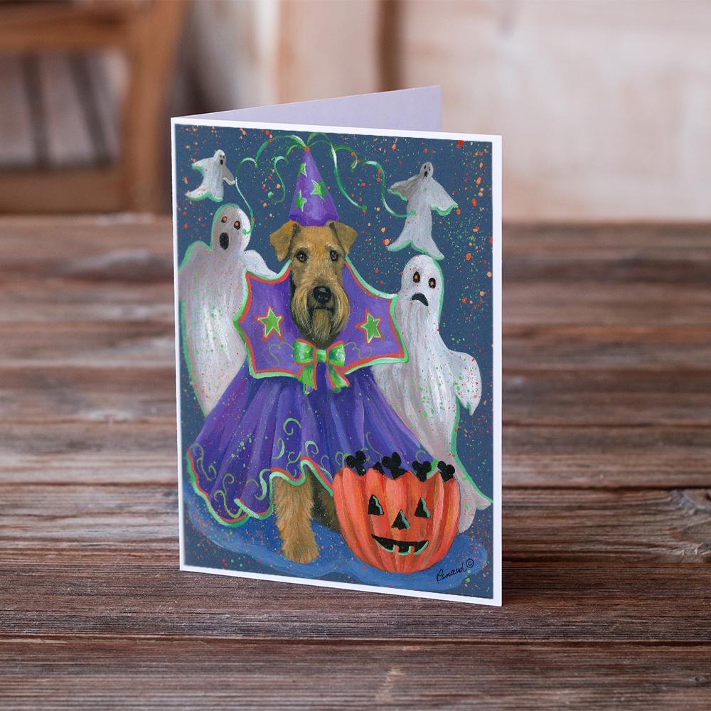 Buy this Airedale Boo Hoo Halloween Greeting Cards and Envelopes Pack of 8