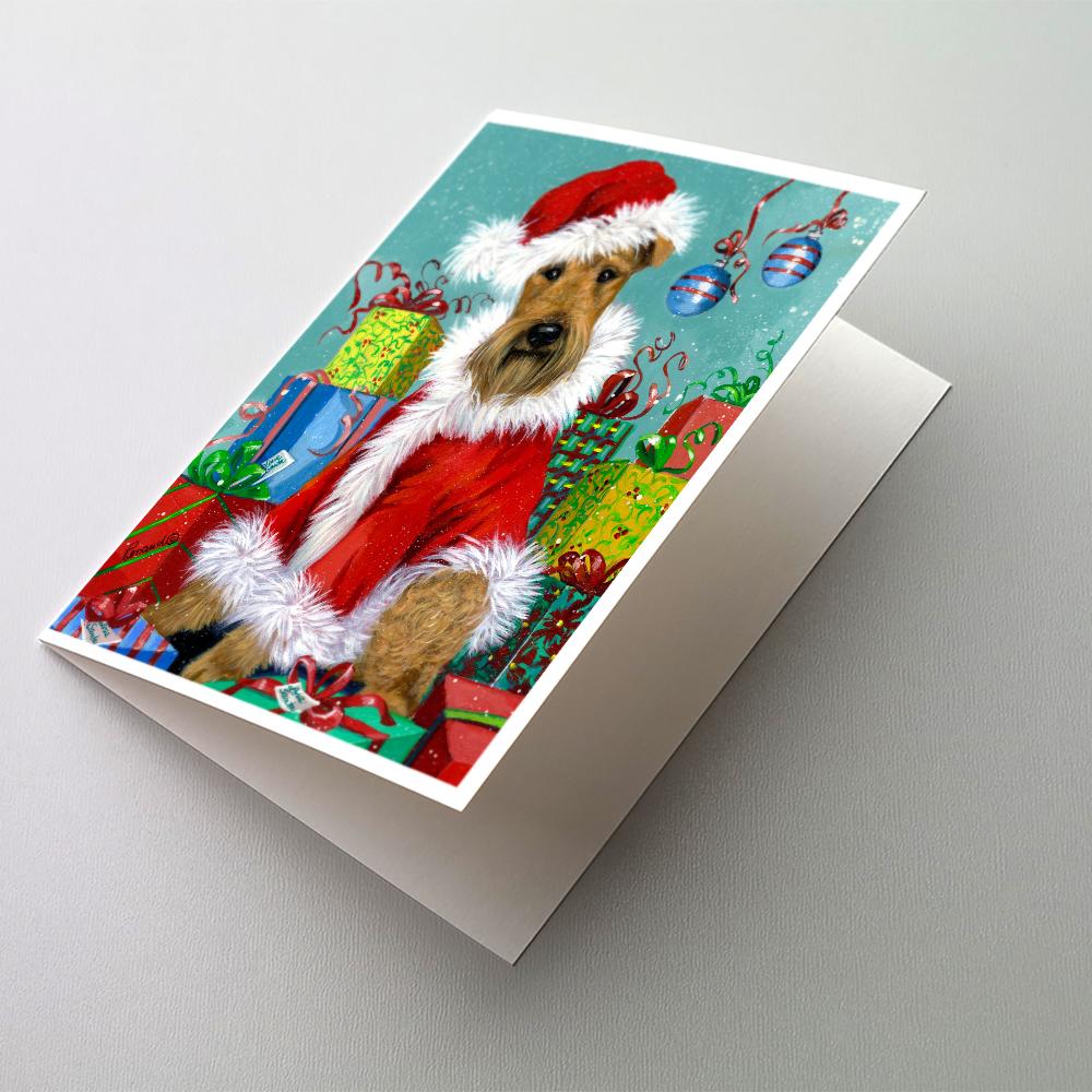 Buy this Airedale Santa Christmas Greeting Cards and Envelopes Pack of 8