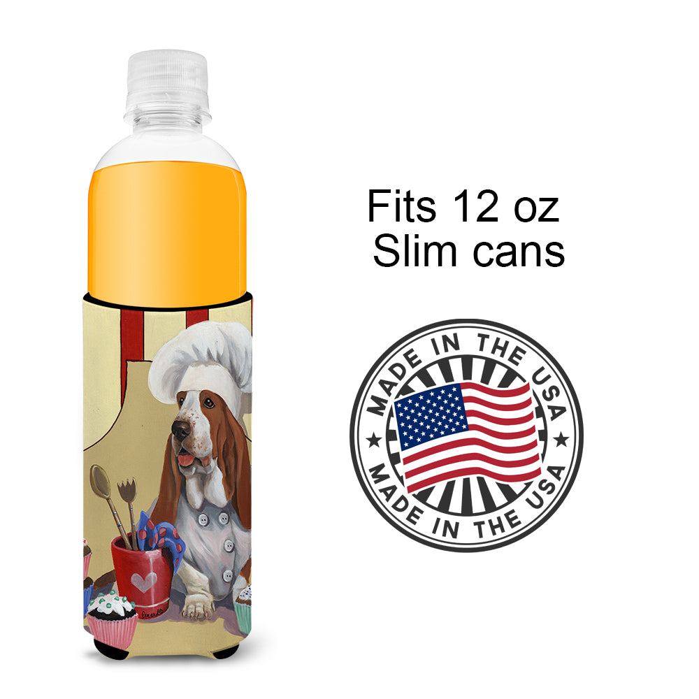 Basset Hound Cupcake Hound Ultra Hugger for slim cans PPP3011MUK