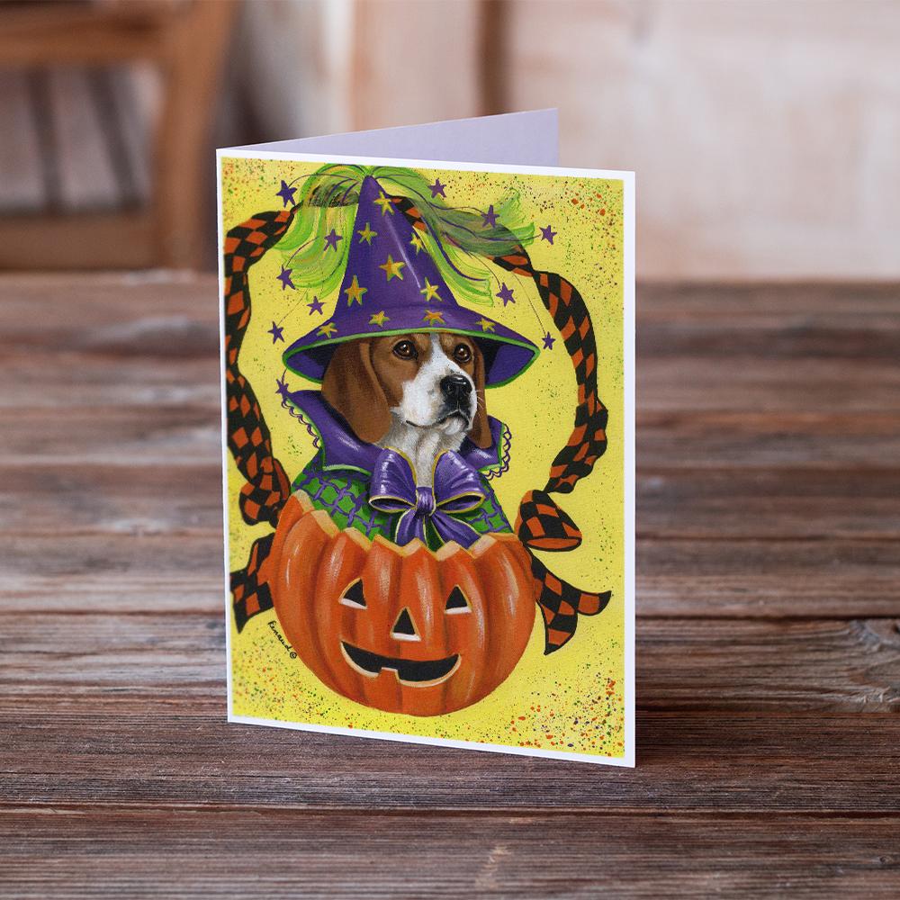 Beagle Halloweenie Greeting Cards and Envelopes Pack of 8 - the-store.com