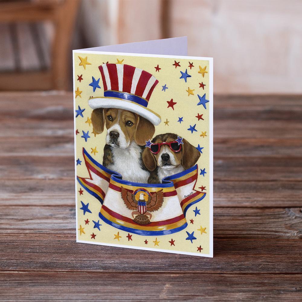 Beagle USA Greeting Cards and Envelopes Pack of 8 - the-store.com