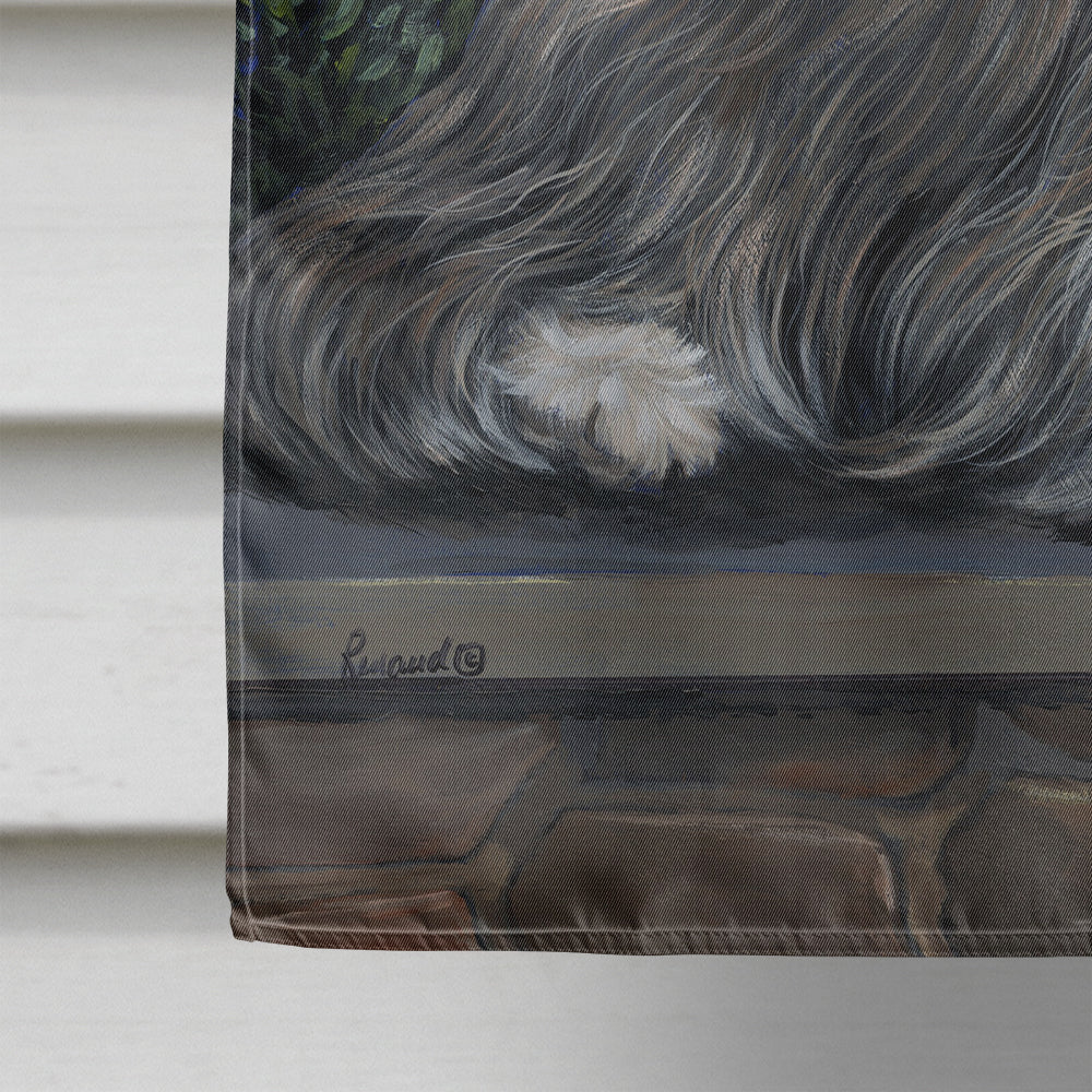Bearded Collie Moon shine Flag Canvas House Size PPP3018CHF  the-store.com.
