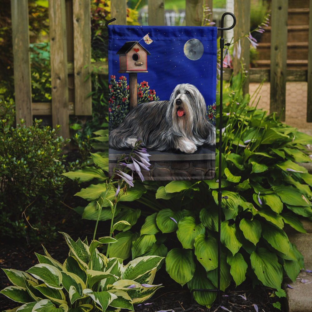 Bearded Collie Moon shine Flag Garden Size PPP3018GF  the-store.com.