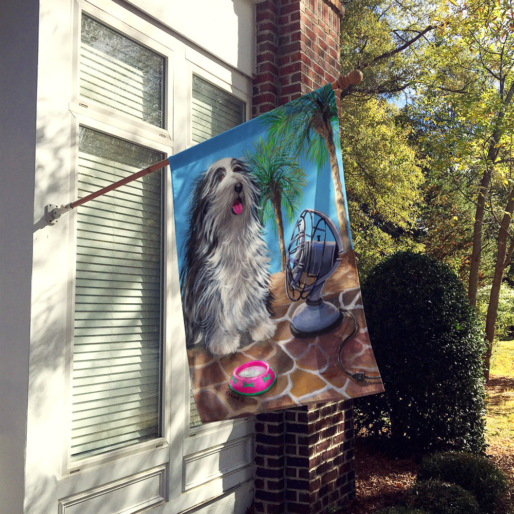 Bearded Collie Cool Summer Flag Canvas House Size PPP3019CHF