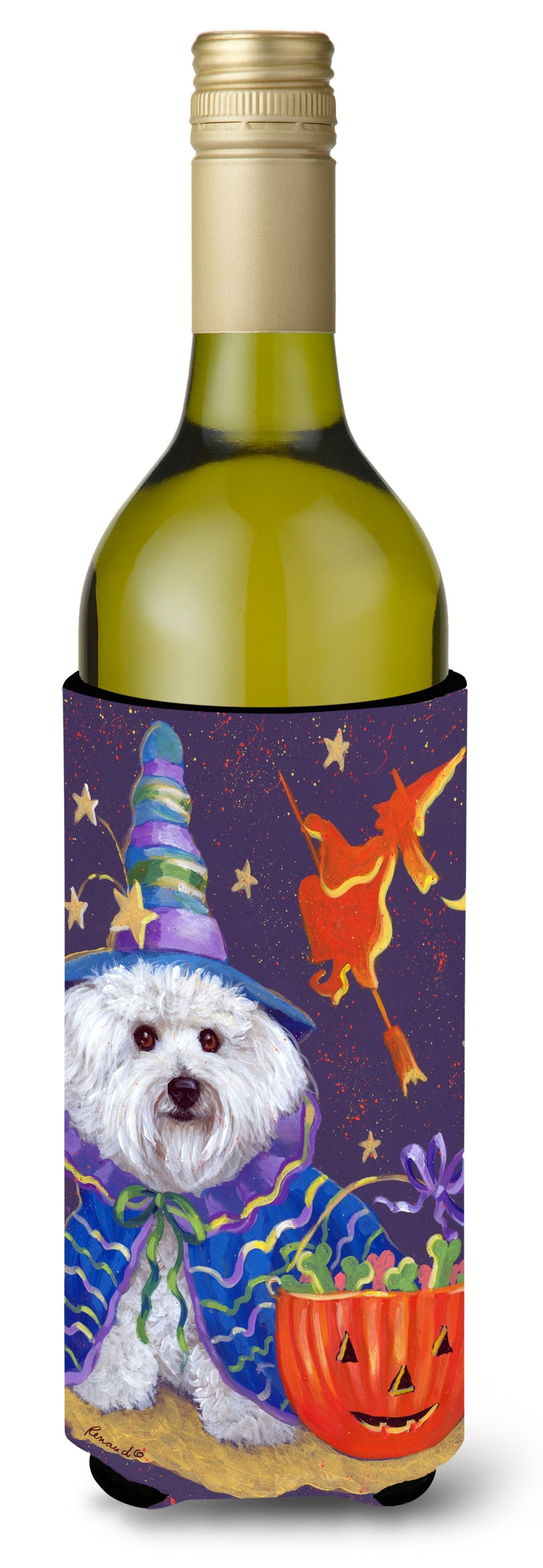 Bichon Frise Boo Halloween Wine Bottle Hugger PPP3020LITERK by Caroline&#39;s Treasures