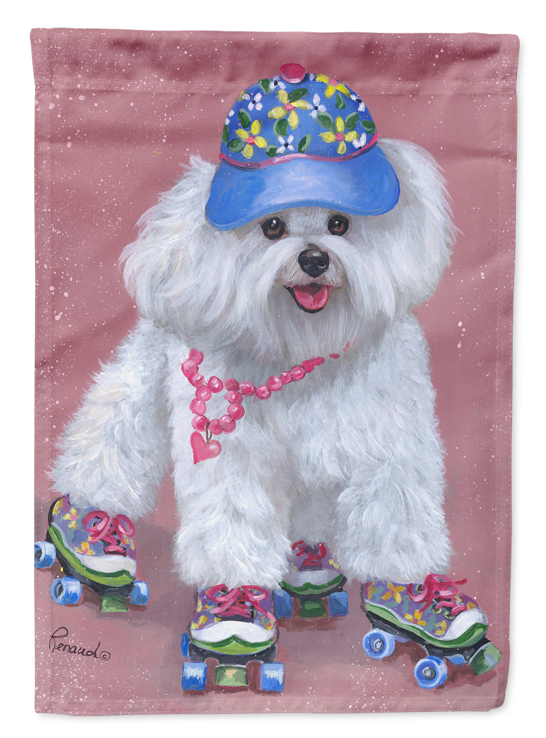 Bichon Frise Girls do it Better Flag Canvas House Size PPP3021CHF