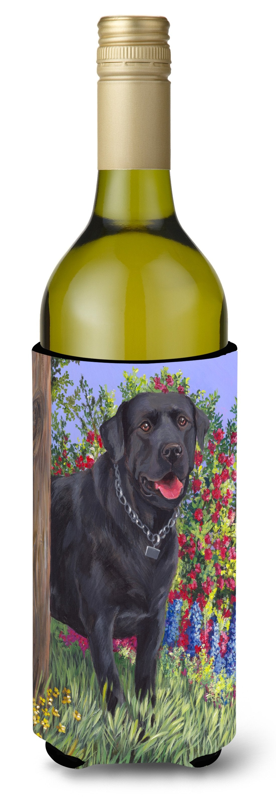 Black Labrador Retriever Wine Bottle Hugger PPP3028LITERK by Caroline&#39;s Treasures