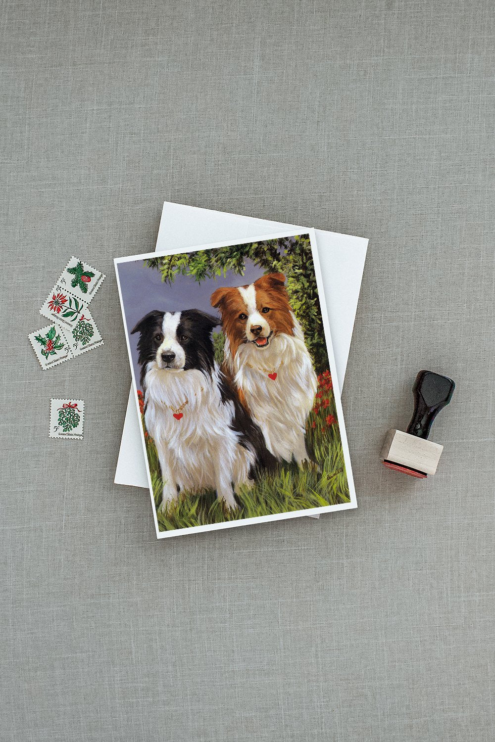 Border Collie Patrol Greeting Cards and Envelopes Pack of 8 - the-store.com