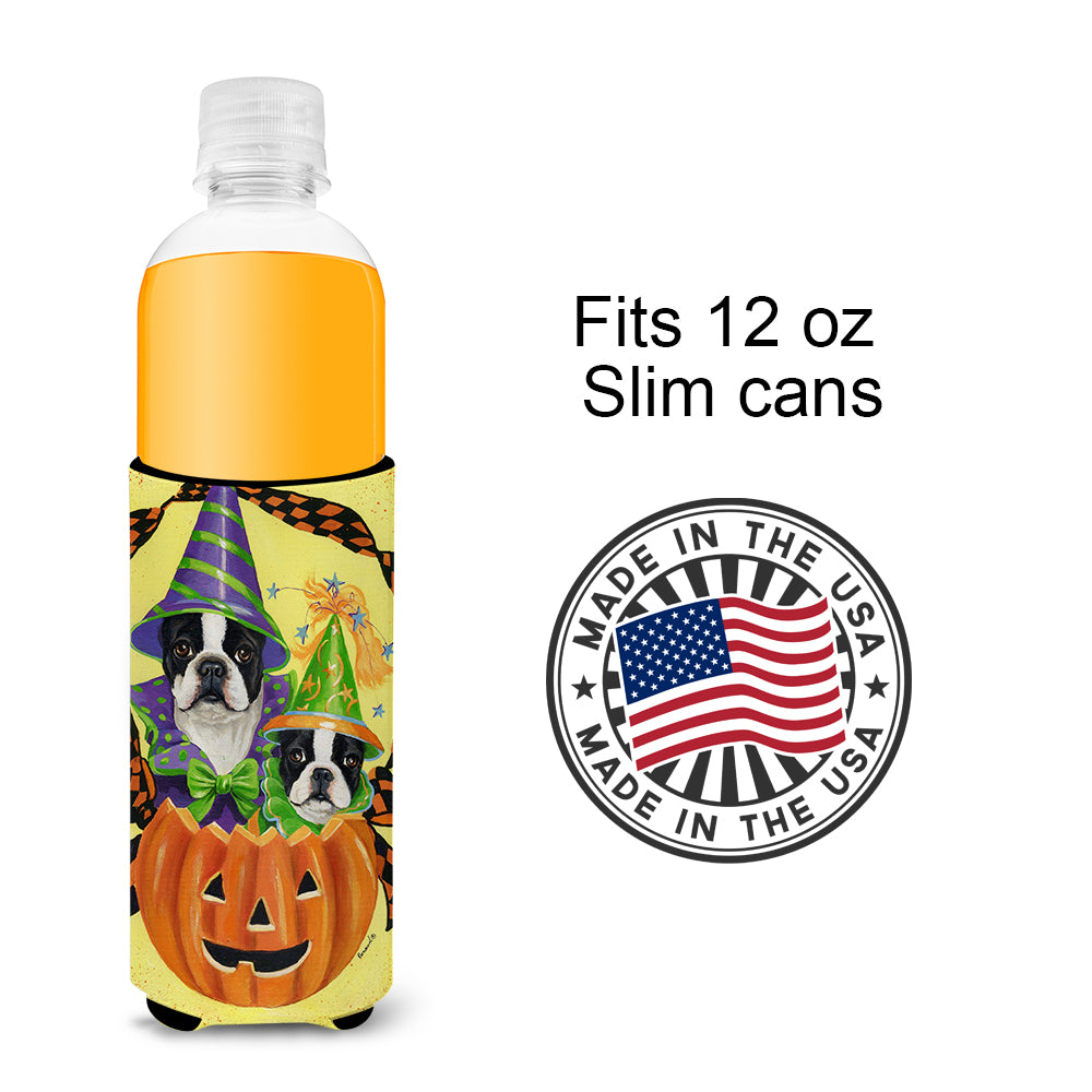 Boston Terrier Halloweenies Ultra Hugger for slim cans PPP3033MUK  the-store.com.