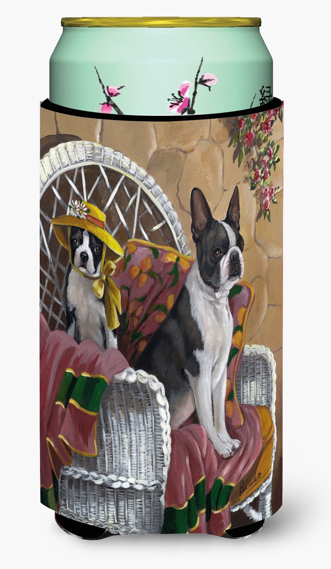 Boston Terrier Patio Gems Tall Boy Hugger PPP3036TBC by Caroline&#39;s Treasures