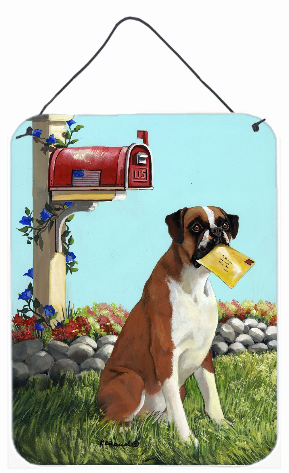 Buy this Boxer Got Mail Wall or Door Hanging Prints PPP3039DS1216