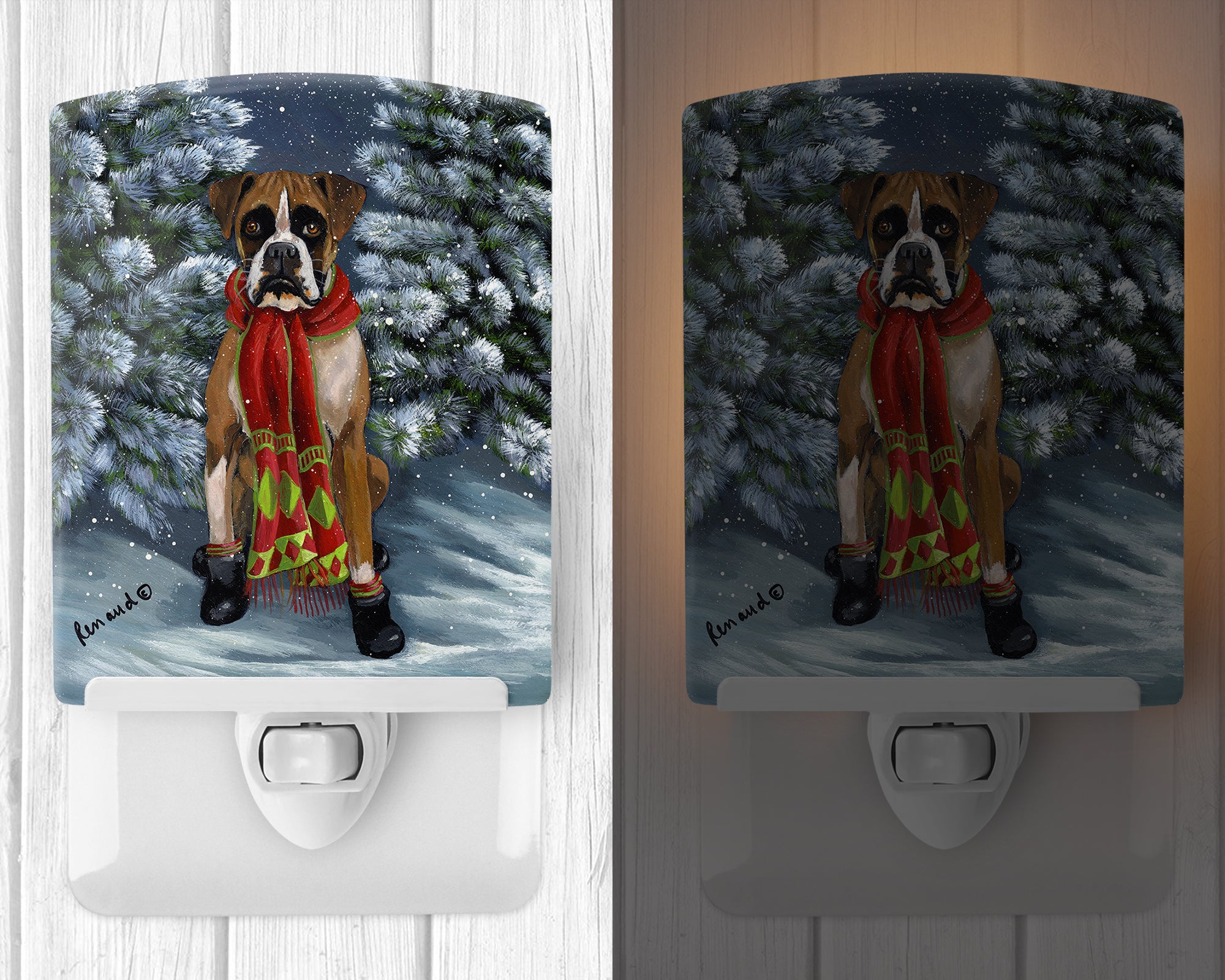 Boxer Let's Play Christmas Ceramic Night Light PPP3040CNL - the-store.com