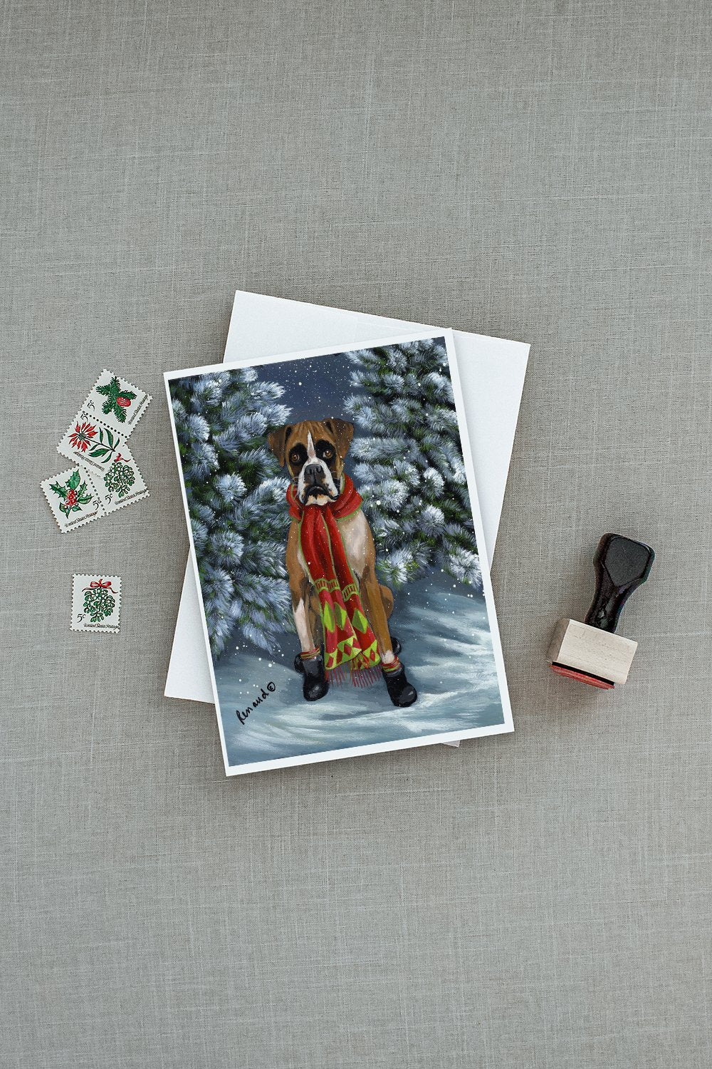 Boxer Let's Play Christmas Greeting Cards and Envelopes Pack of 8 - the-store.com