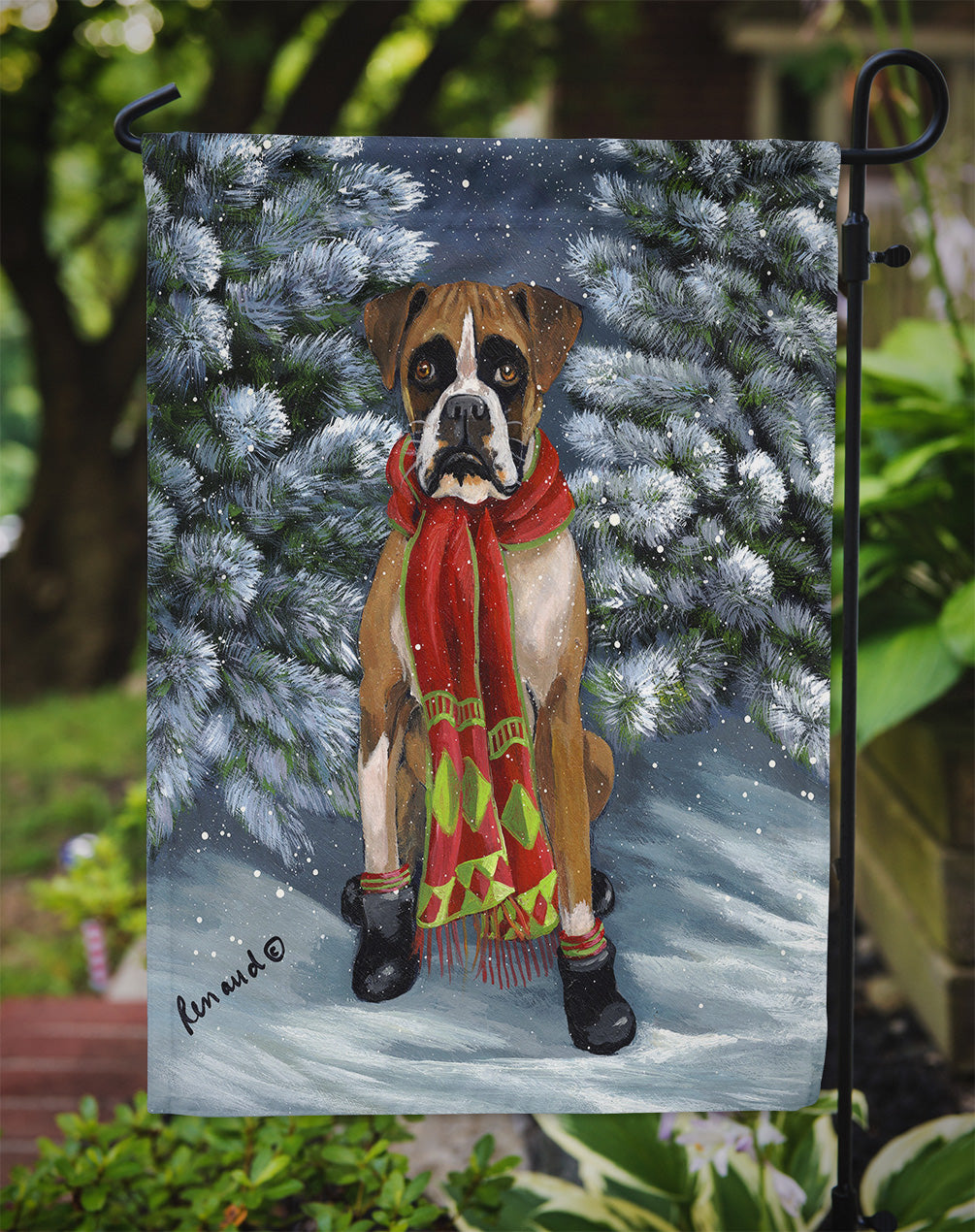 Boxer Let's Play Christmas Flag Garden Size PPP3040GF  the-store.com.