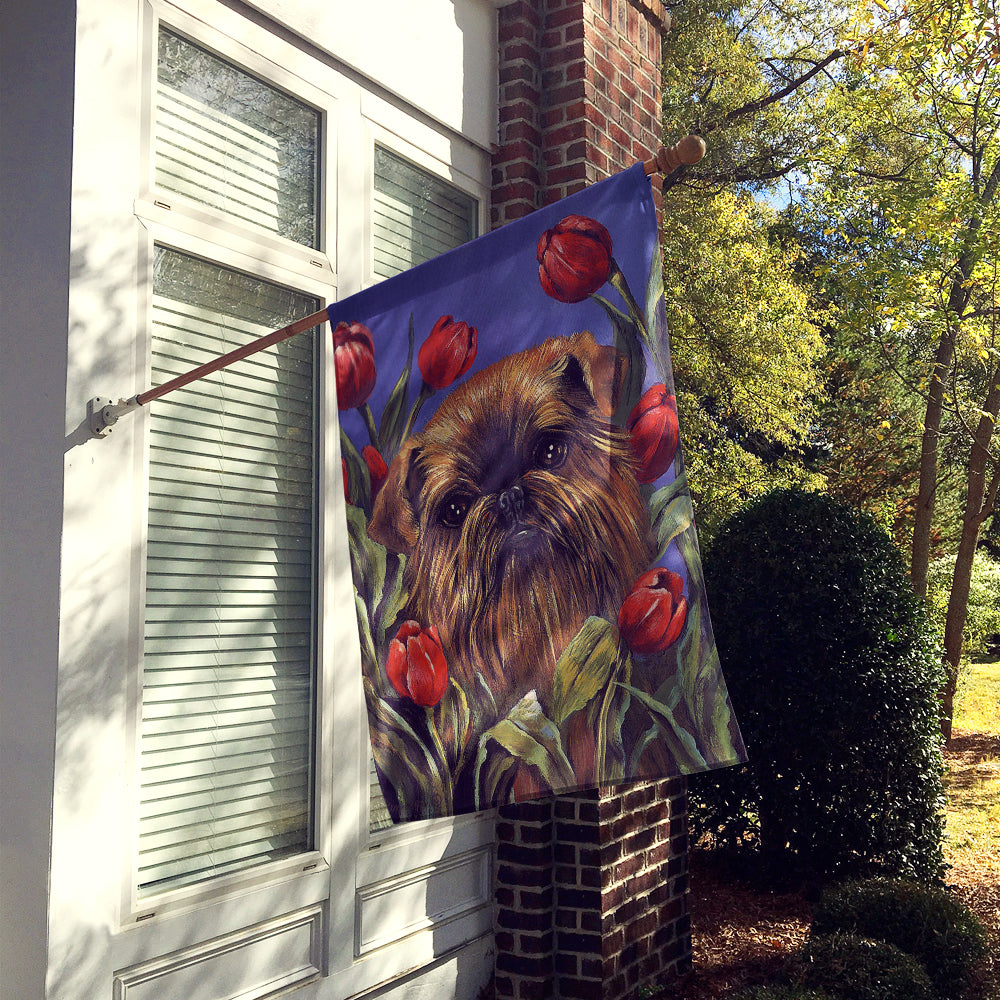Brussels Griffon Peek a Boo Flag Canvas House Size PPP3041CHF  the-store.com.