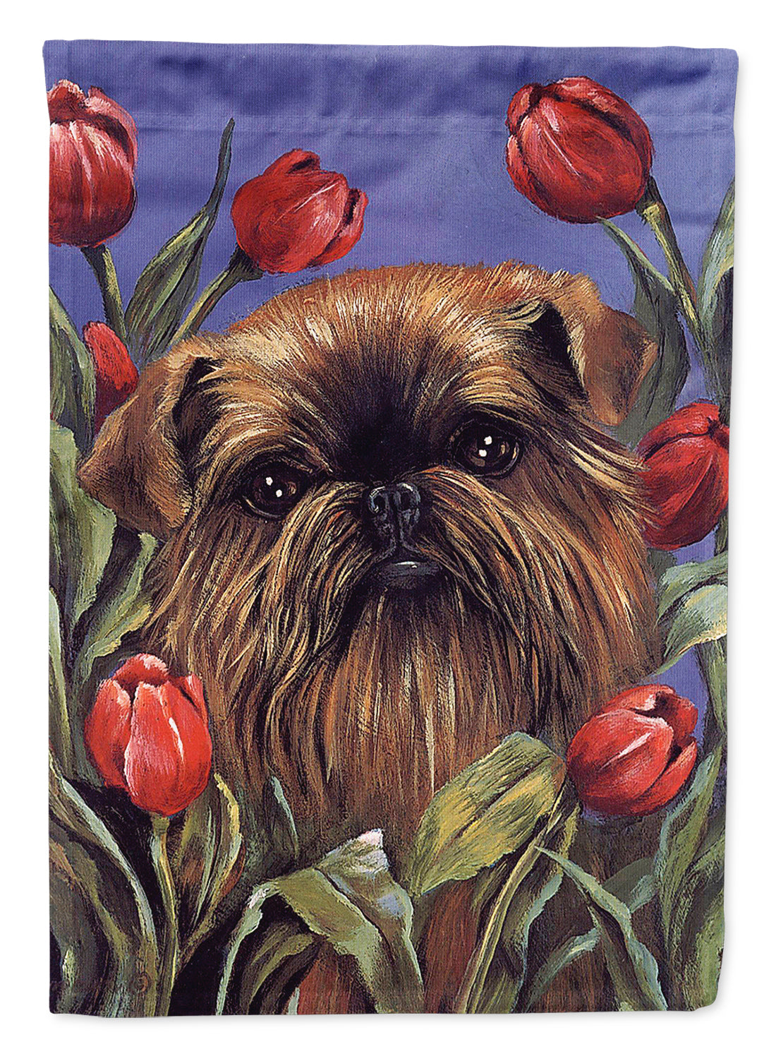 Brussels Griffon Peek a Boo Flag Canvas House Size PPP3041CHF