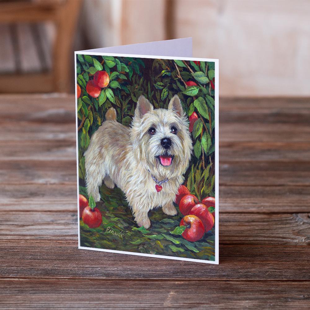 Cairn Terrier Apples Greeting Cards and Envelopes Pack of 8 - the-store.com