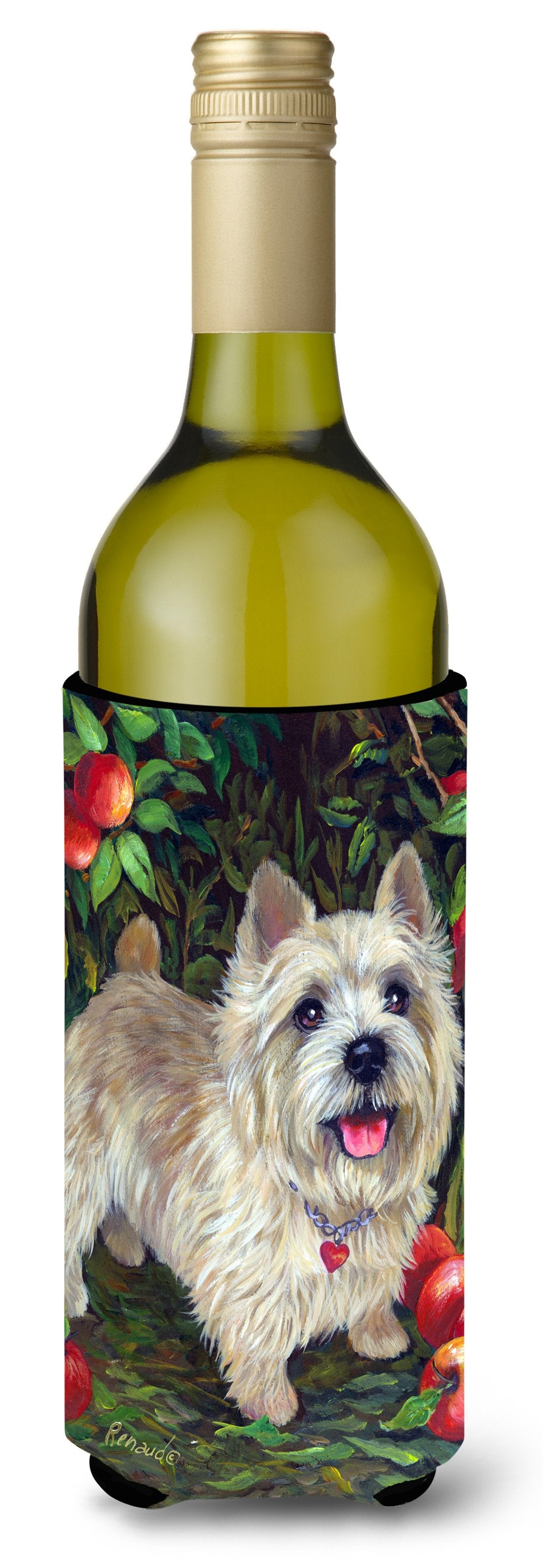 Cairn Terrier Apples Wine Bottle Hugger PPP3042LITERK by Caroline&#39;s Treasures