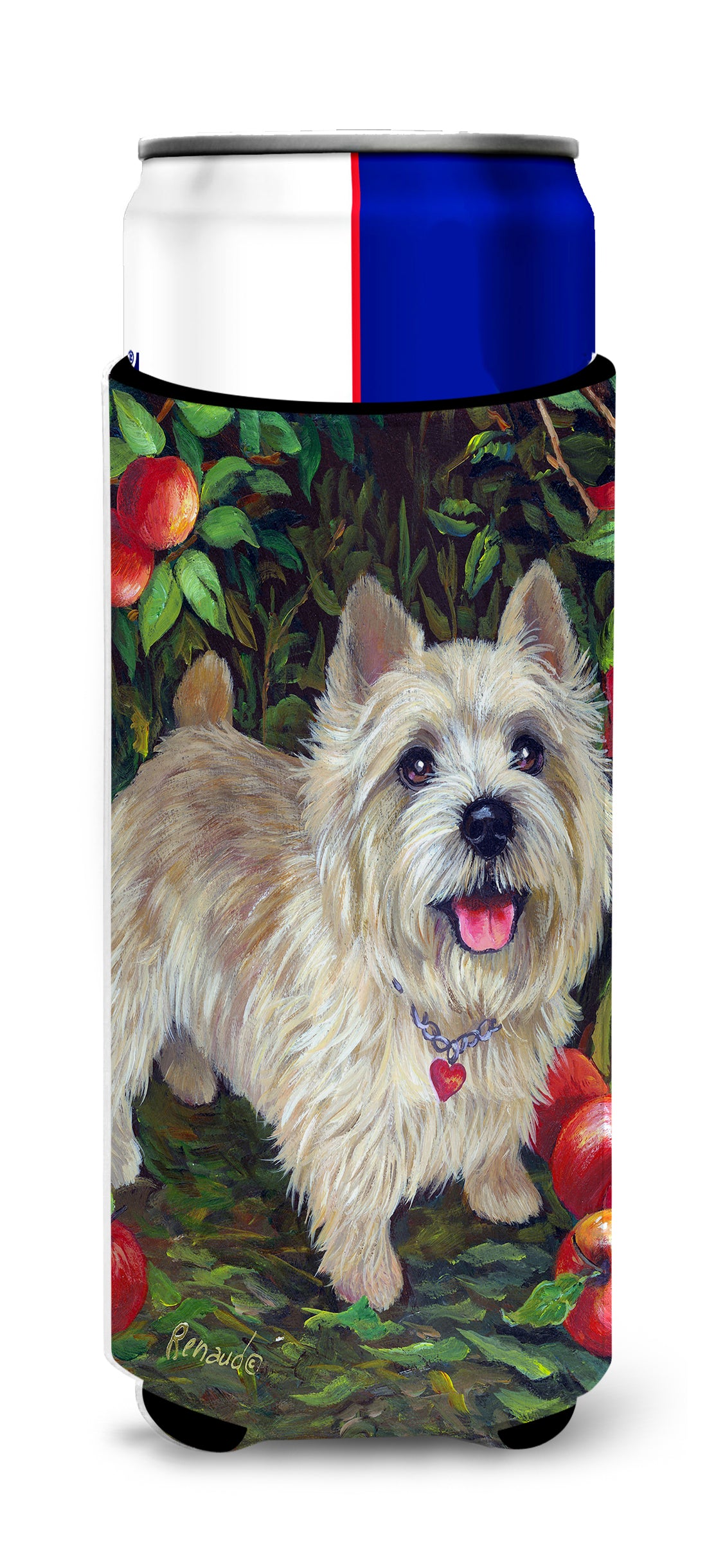 Cairn Terrier Apples Ultra Hugger for slim cans PPP3042MUK  the-store.com.