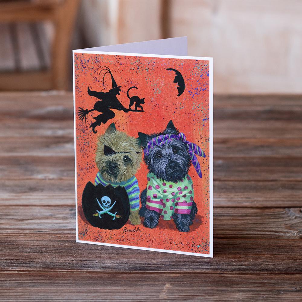 Buy this Cairn Terrier Pirates Halloween Greeting Cards and Envelopes Pack of 8