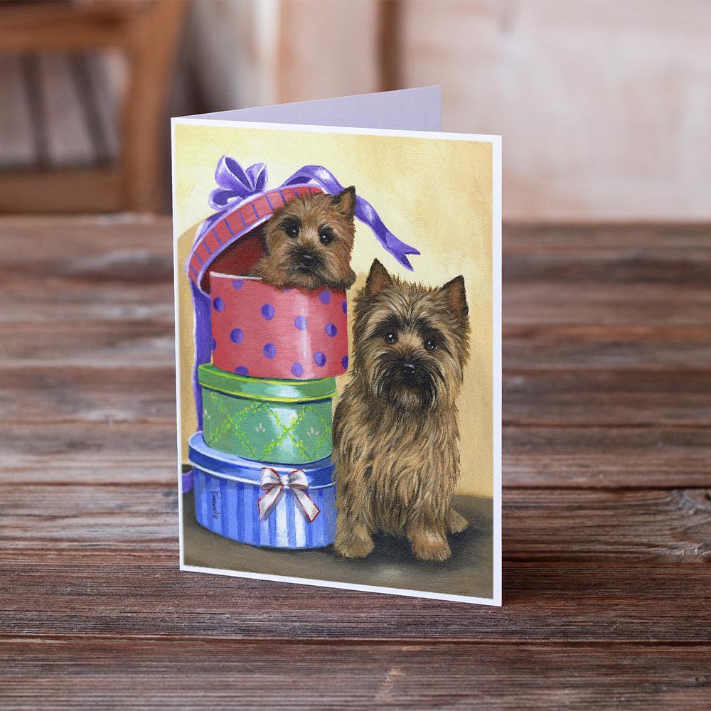 Cairn Terrier Boudoir Greeting Cards and Envelopes Pack of 8 - the-store.com