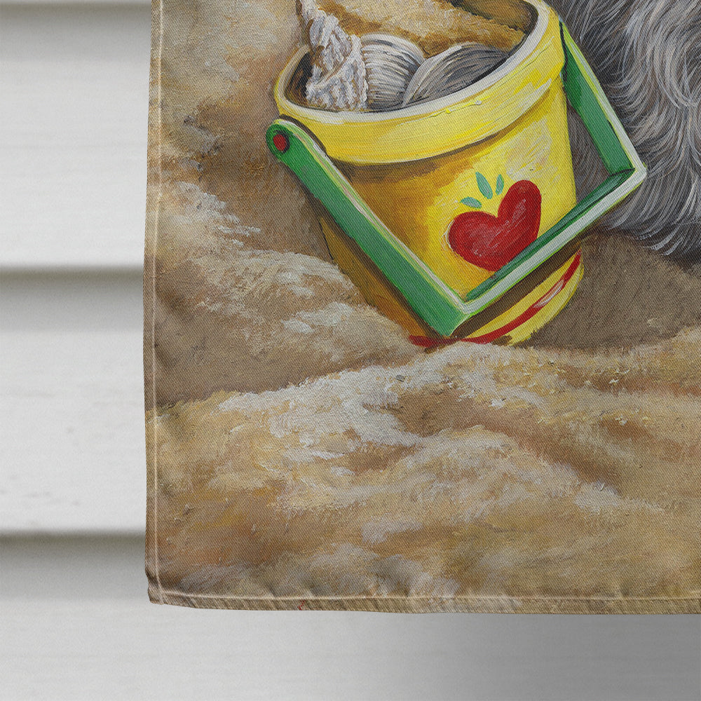 Cairn Terrier At the Beach Flag Canvas House Size PPP3048CHF  the-store.com.