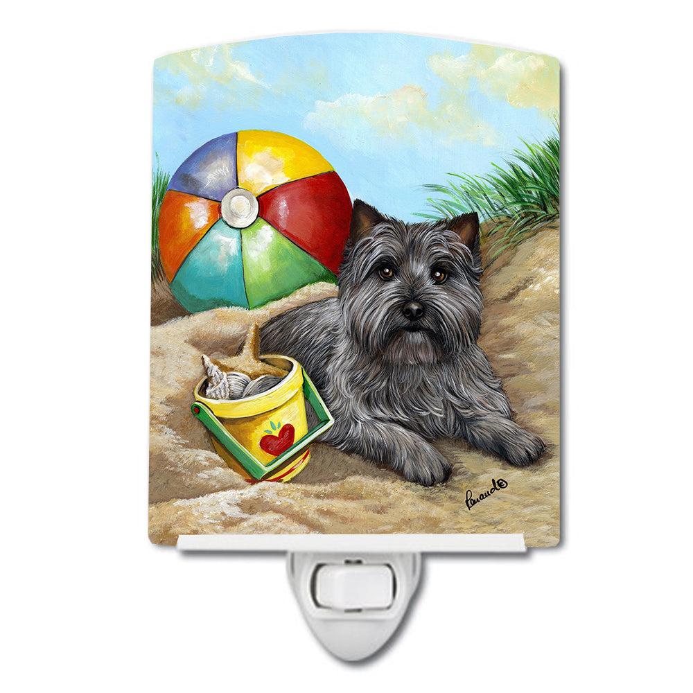 Cairn Terrier At the Beach Ceramic Night Light PPP3048CNL - the-store.com