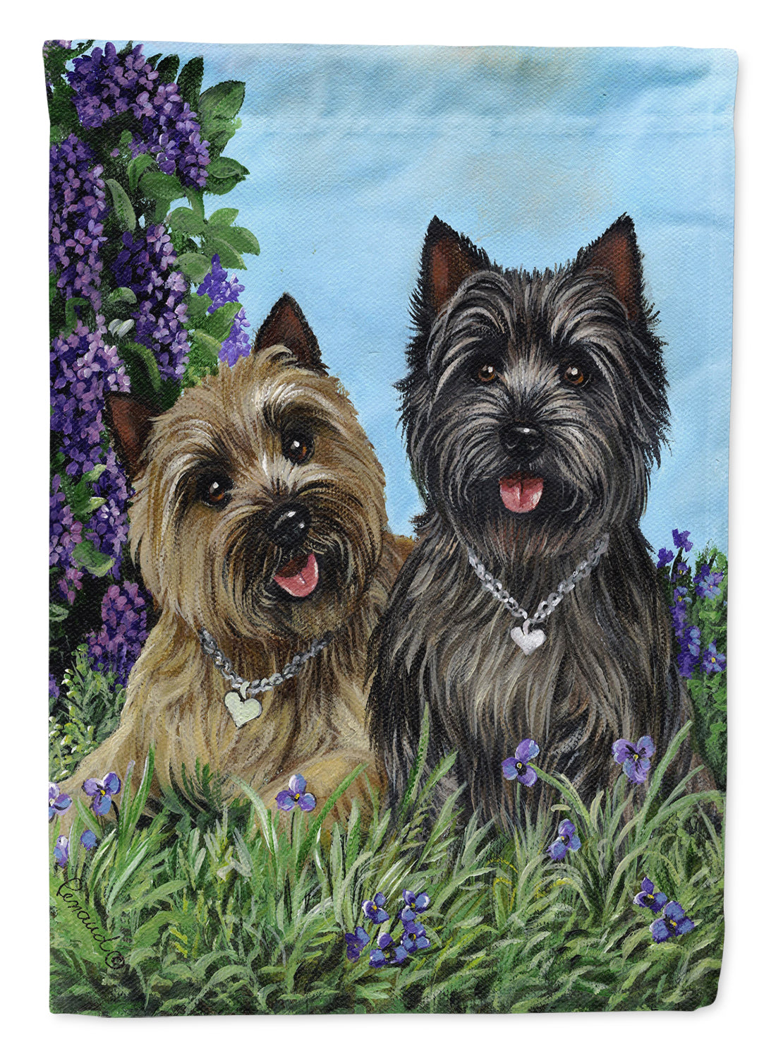 Cairn Terrier Donation Flag Canvas House Size PPP3049CHF  the-store.com.