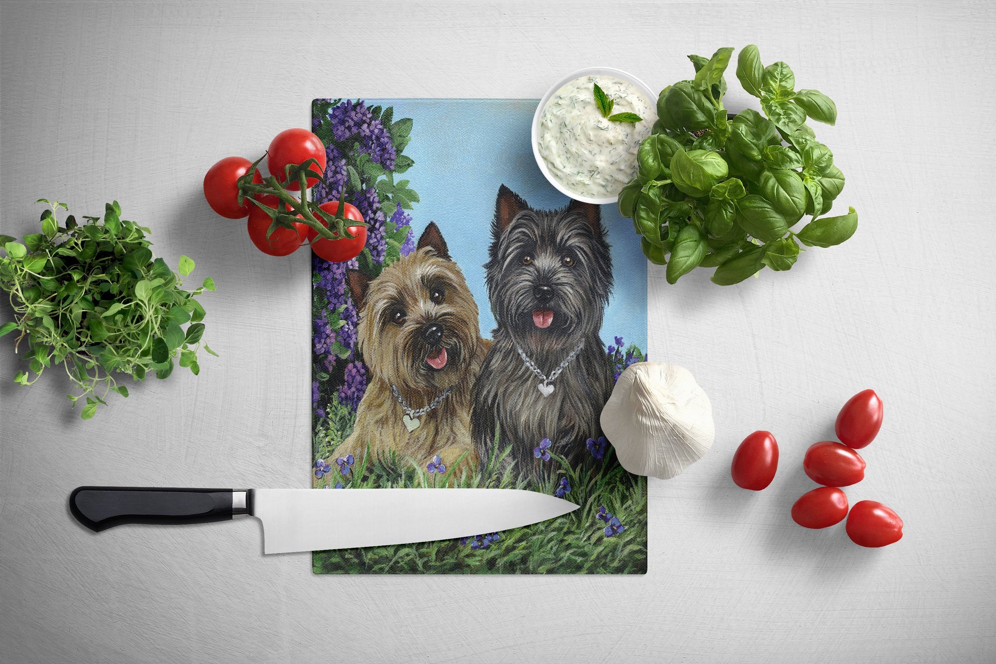 Cairn Terrier Donation Glass Cutting Board Large PPP3049LCB by Caroline's Treasures