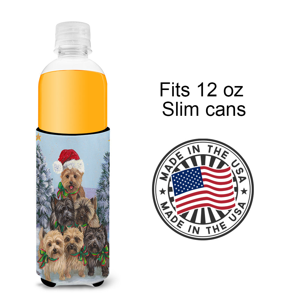 Cairn Terrier Christmas Family Tree Ultra Hugger for slim cans PPP3051MUK  the-store.com.