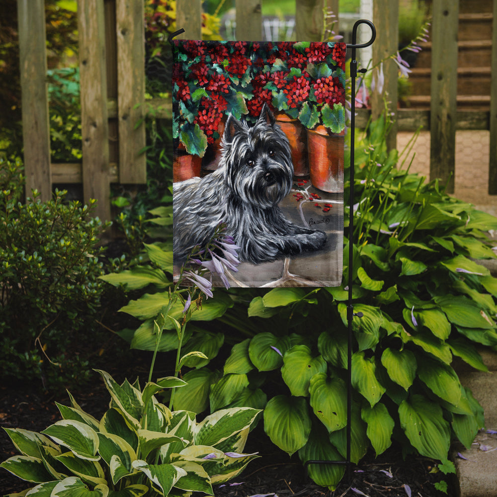 Cairn Terrier Geraniums Flag Garden Size PPP3052GF