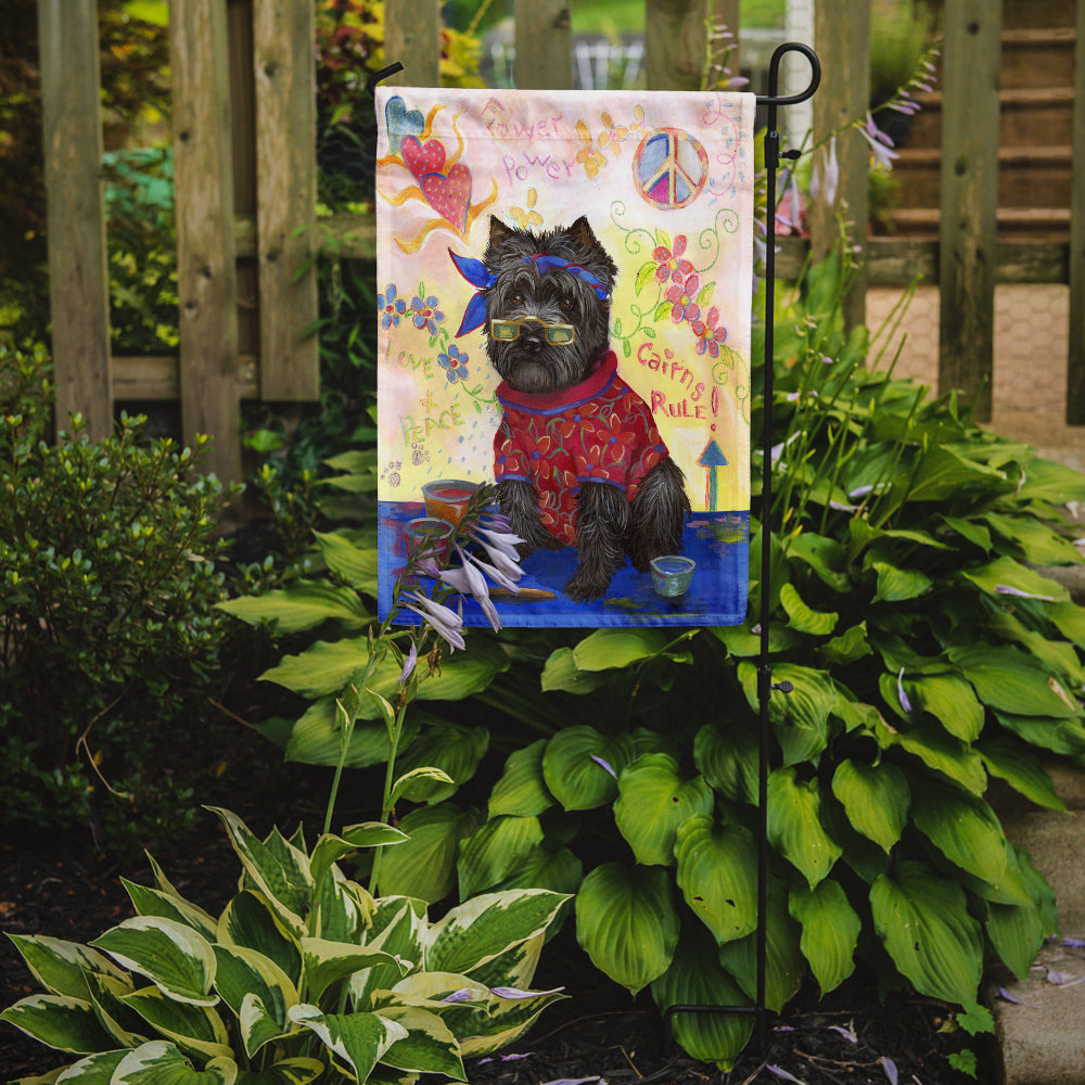 Cairn Terrier Hippie Dippie Flag Garden Size PPP3053GF