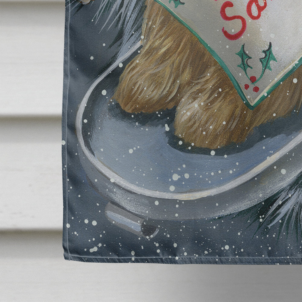 Cairn Terrier Christmas Letter to Santa Flag Canvas House Size PPP3054CHF  the-store.com.