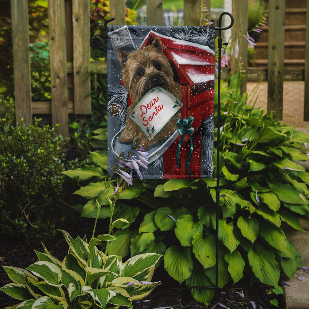 Caroline's Treasures Cairn Terrier Christmas Letter to Santa Garden Flag – Decorative Outdoor Yard Flag PPP3054GF