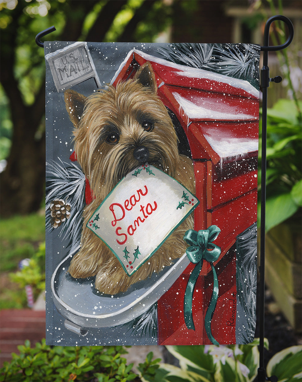 Cairn Terrier Christmas Letter to Santa Flag Garden Size PPP3054GF  the-store.com.