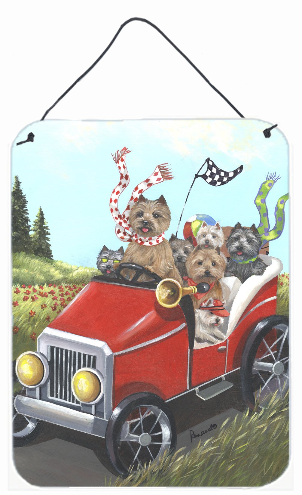 Buy this Cairn Terrier On the Move Wall or Door Hanging Prints PPP3055DS1216