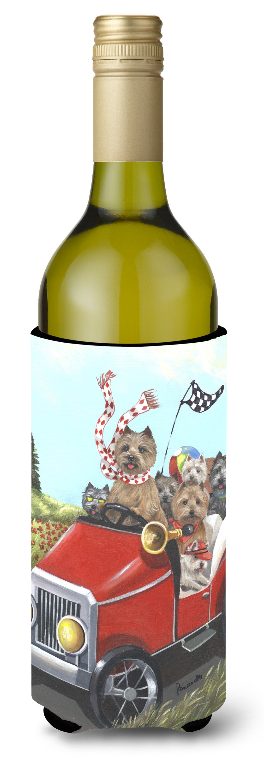 Cairn Terrier On the Move Wine Bottle Hugger PPP3055LITERK by Caroline&#39;s Treasures