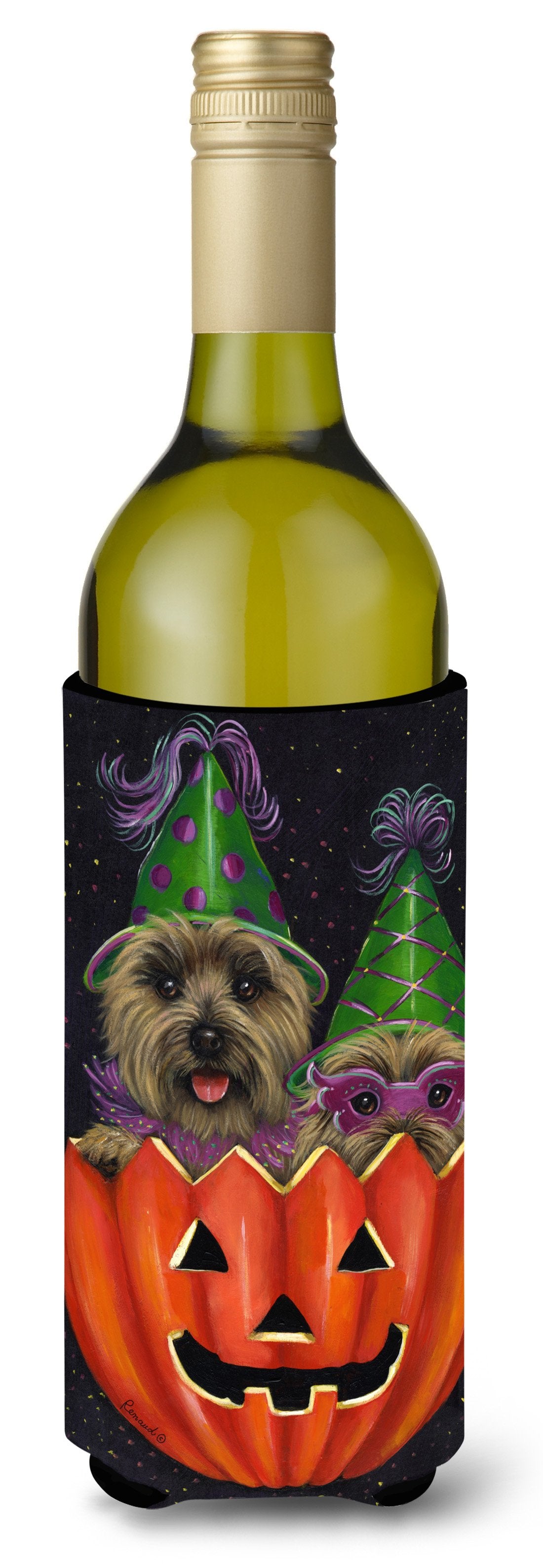 Cairn Terrier Halloween PeekaBoo Wine Bottle Hugger PPP3056LITERK by Caroline&#39;s Treasures