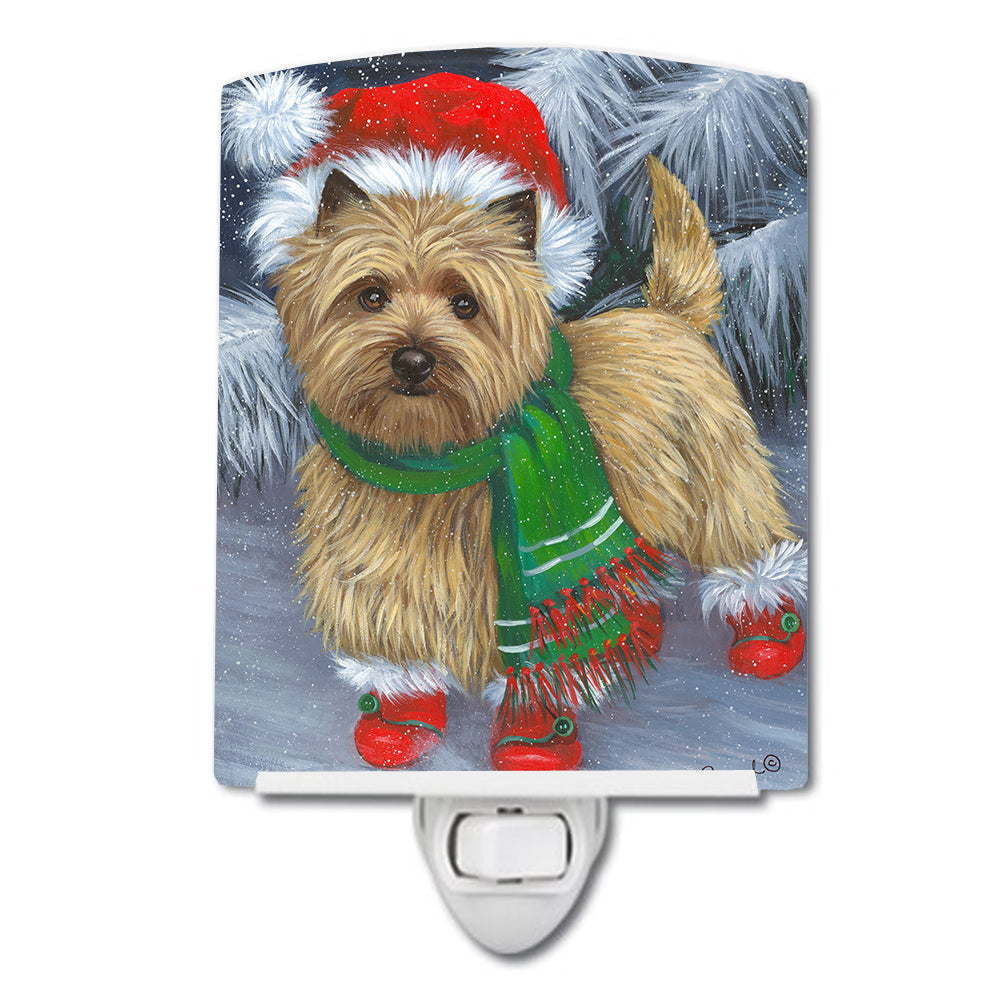 Cairn Terrier Christmas Red Boots Ceramic Night Light PPP3058CNL - the-store.com