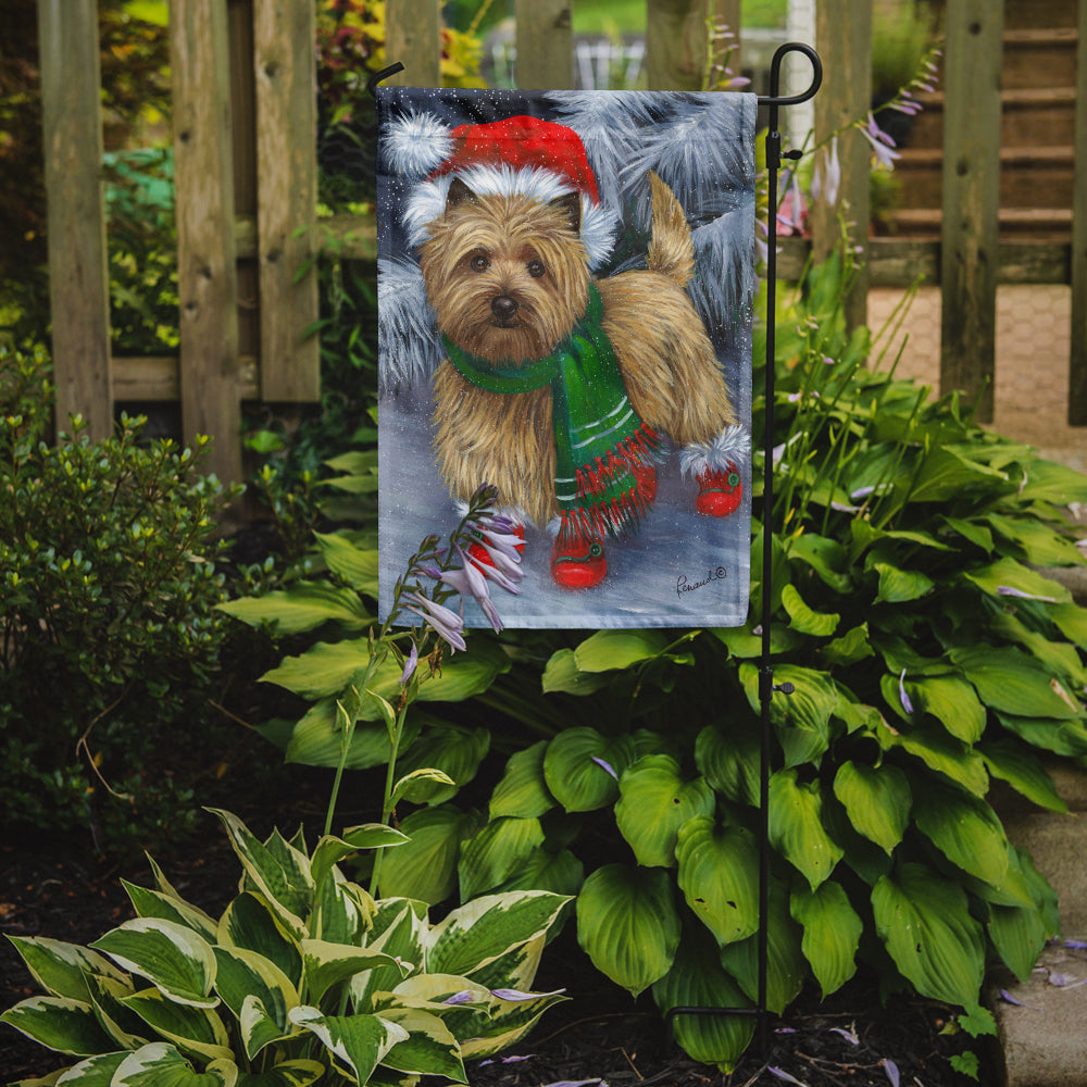 Caroline's Treasures Cairn Terrier Christmas Red Boots Garden Flag – Decorative Outdoor Yard Flag PPP3058GF
