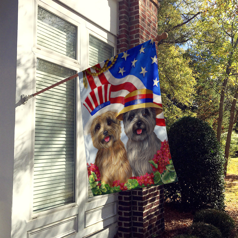 Cairn Terrier USA Flag Canvas House Size PPP3060CHF  the-store.com.