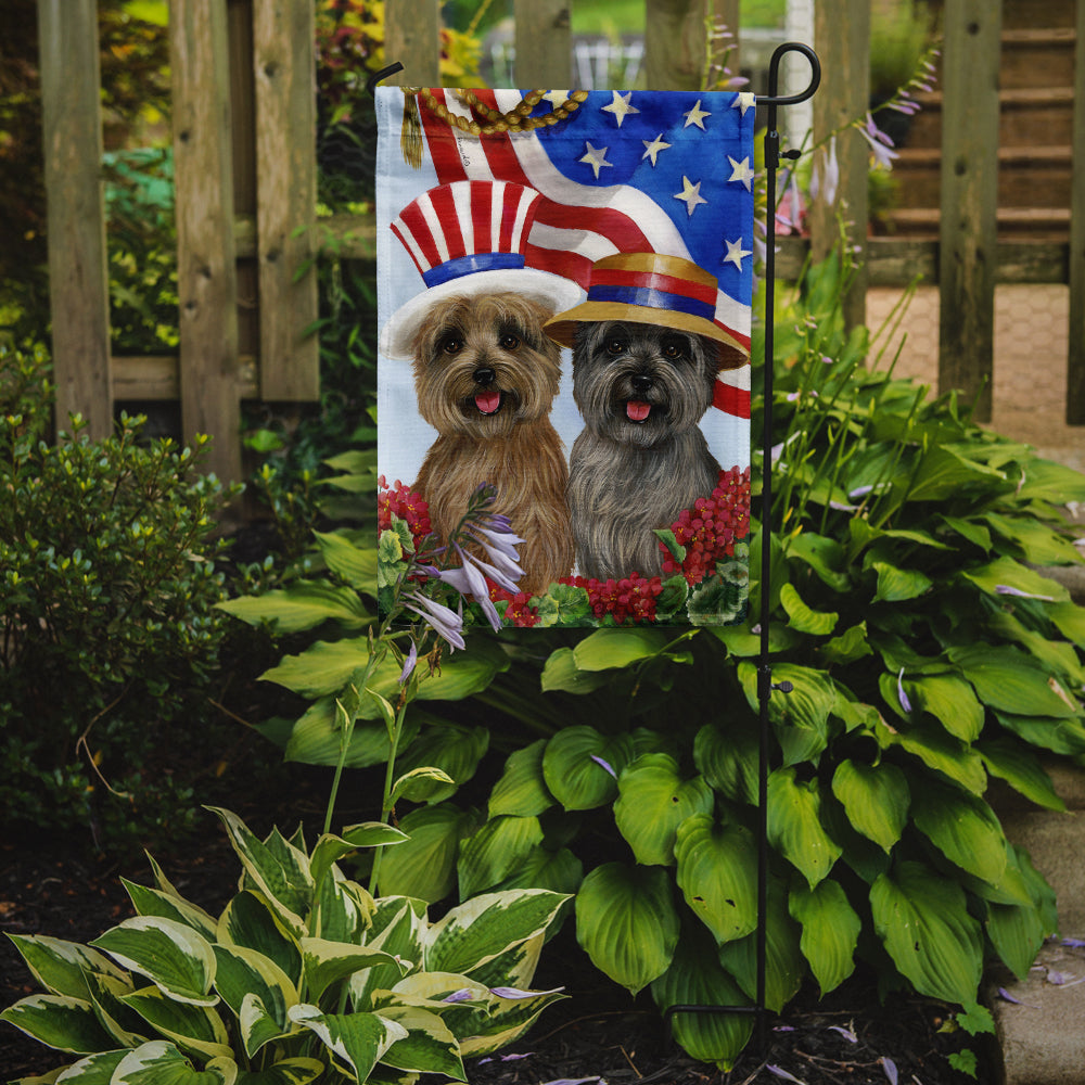 Caroline's Treasures Cairn Terrier USA Garden Flag – Decorative Outdoor Yard Flag PPP3060GF