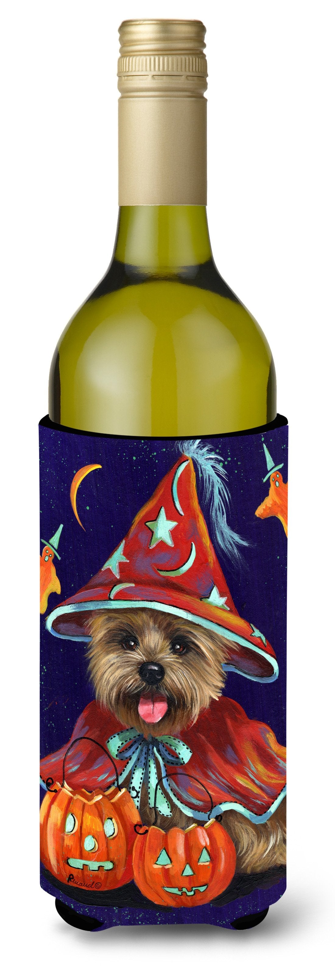 Cairn Terrier Halloween Witch Wine Bottle Hugger PPP3061LITERK by Caroline's Treasures