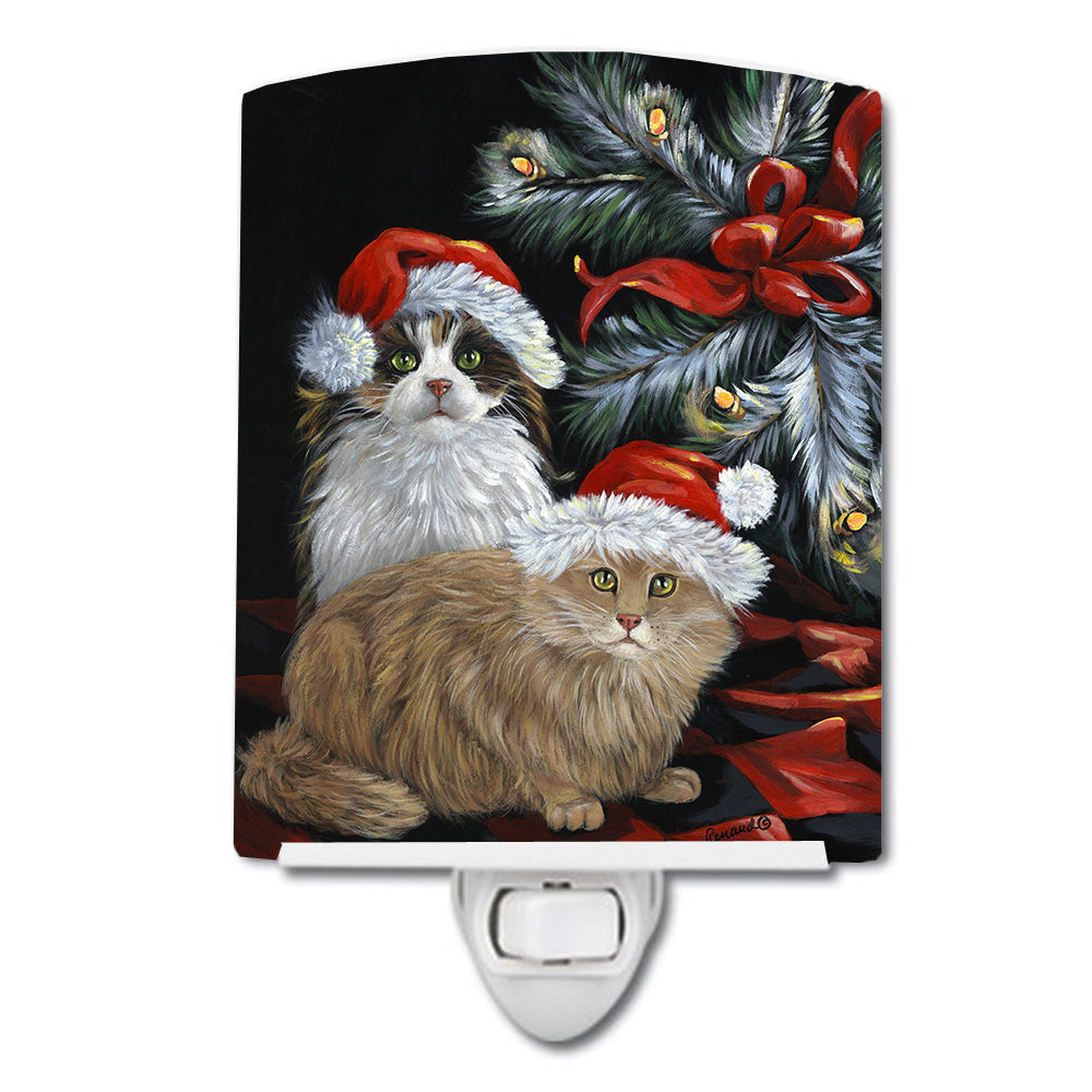 Cat Kitty Glitter Christmas Ceramic Night Light PPP3062CNL - the-store.com