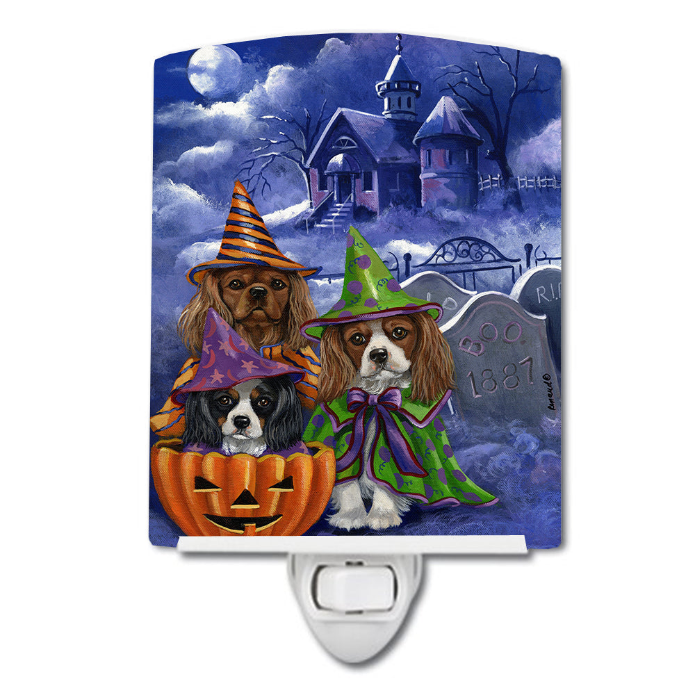 Cavalier Spaniel Halloween House Ceramic Night Light PPP3064CNL - the-store.com