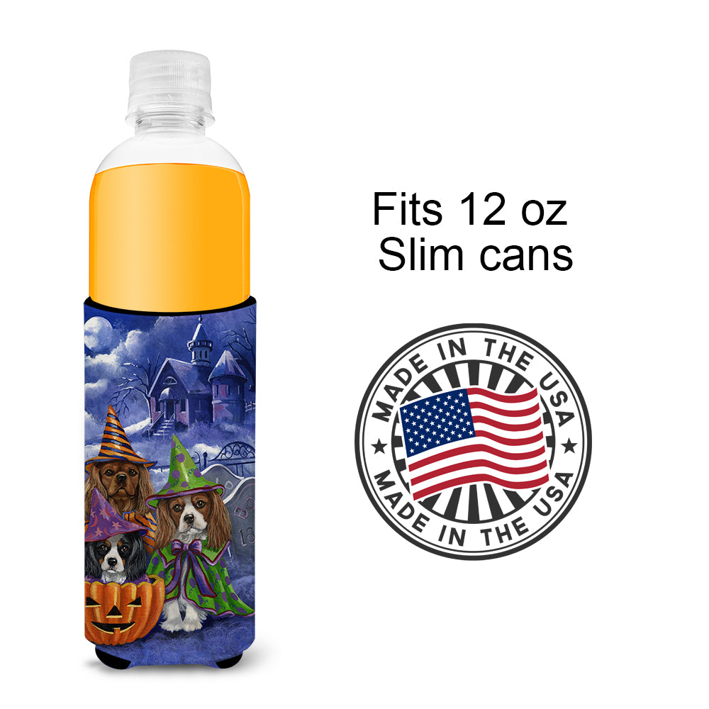 Cavalier Spaniel Halloween House Ultra Hugger for slim cans PPP3064MUK