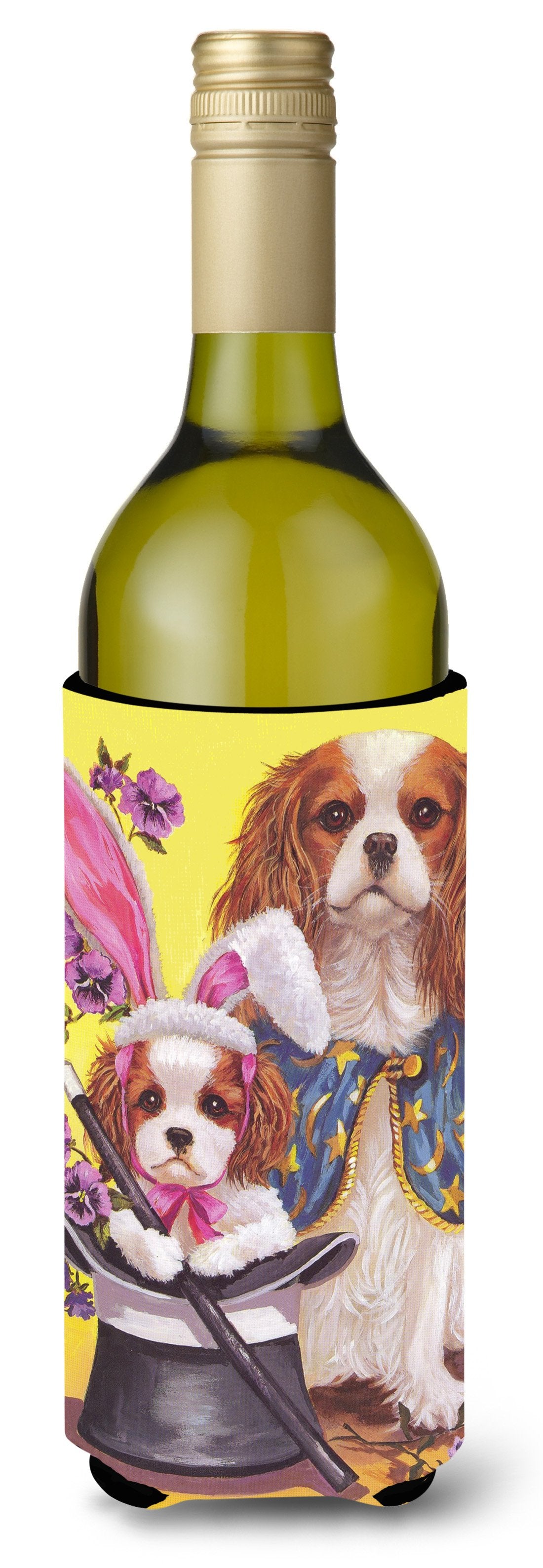 Cavalier Spaniel Easter Magic Wine Bottle Hugger PPP3065LITERK by Caroline&#39;s Treasures