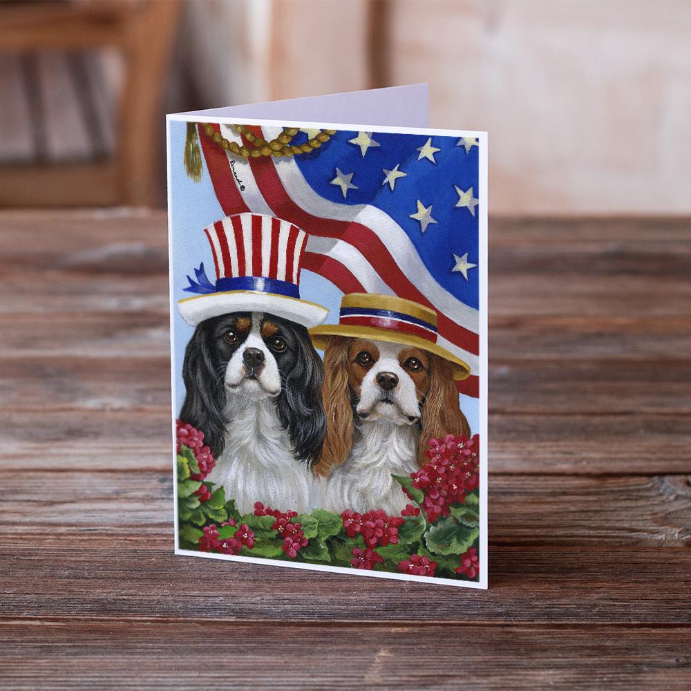 Buy this Cavalier Spaniel USA Greeting Cards and Envelopes Pack of 8
