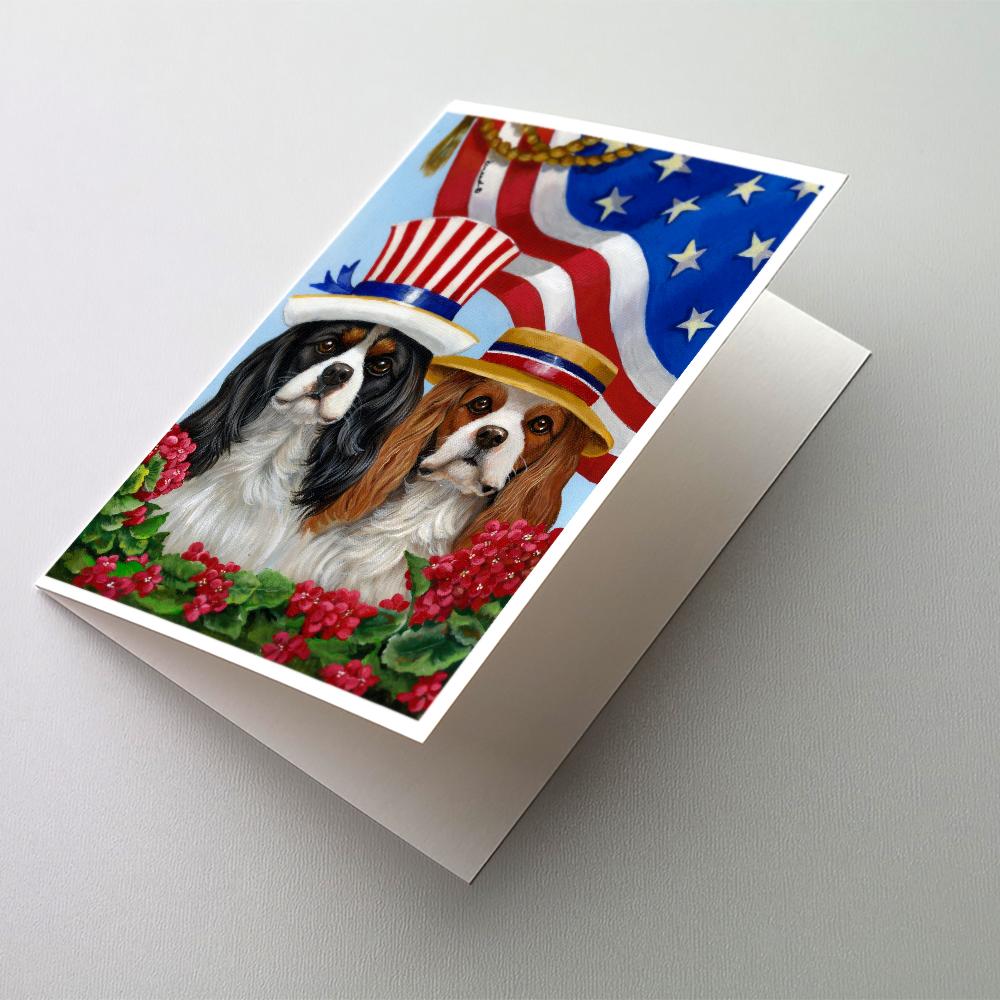 Buy this Cavalier Spaniel USA Greeting Cards and Envelopes Pack of 8